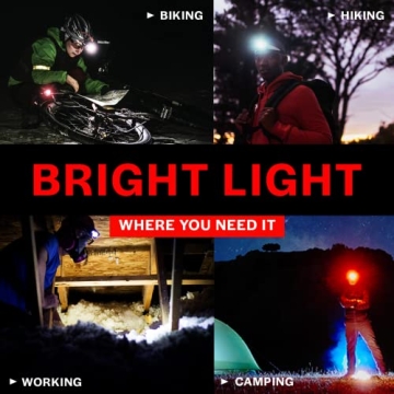GearLight 2Pack LED Headlamps - Adjustable Bright Flashlight