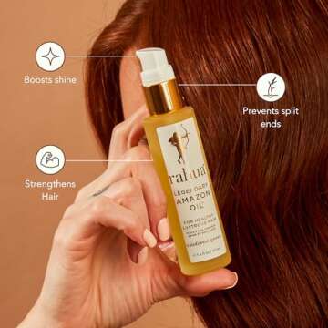 Rahua Legendary Amazon Hair Oil, 1.6 Fl Oz, Organic Plant Based Hair Care High Shine Oil for Frizz C...