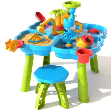 EPPO Sand Water Table Toy for Kids 4 in 1 Outdoor Play