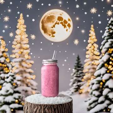 JARMING COLLECTIONS Reusable Smoothie Cups with Straws