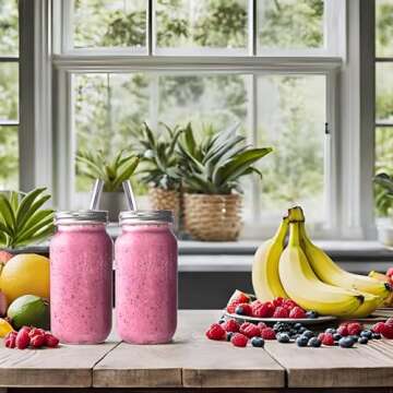 JARMING COLLECTIONS Reusable Smoothie Cups with Straws