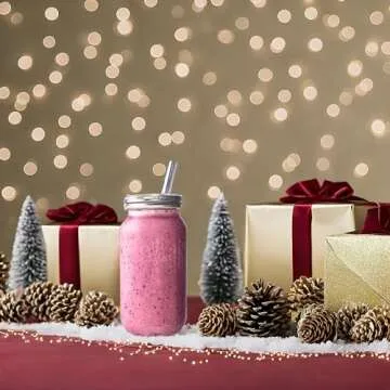 JARMING COLLECTIONS Reusable Smoothie Cups with Straws