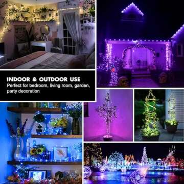 39Ft 120 LED Fairy Lights Battery Operated, RGB Color Changing String Lights with Remote, Timer - Battery Powered Fairy Lights for Bedroom Party, Twinkle Lights for Indoor Outdoor Christmas Decoration