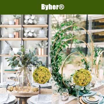 BYHER Natural Preserved Moss Balls for Versatile Home Decor