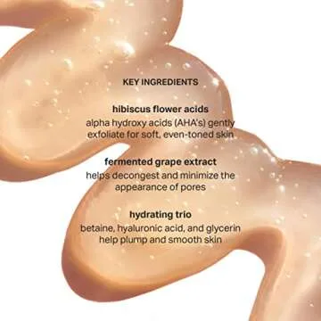 Cocokind AHA Jelly Cleanser, Gentle Face Wash and AHA BHA Cleanser with Hyaluronic Acid, Exfoliating Face Wash for Oily Skin