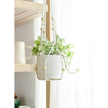 LE TAUCI Ceramic Plant Pots Set of 3 with Drainage Holes