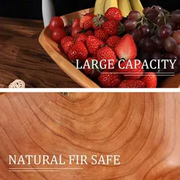 DeziWood Natural Wooden Bowl - Unique Handmade Craft