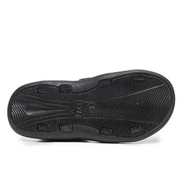 Skysole Boys Double Adjustable Strap Lightweight Slippers, Red, 11-12 Little Kid