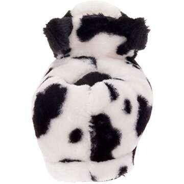 Funziez! Fuzzy Animal Slippers for Women & Men, House Shoes, Teddy Bear, Cow, Cute, Great Mother's Day Gift for Mom, Wife, Daughter (Small)