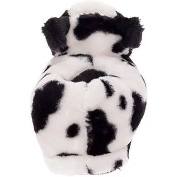 Funziez! Fuzzy Animal Slippers for Women & Men, House Shoes, Teddy Bear, Cow, Cute, Great Mother's Day Gift for Mom, Wife, Daughter (Small)