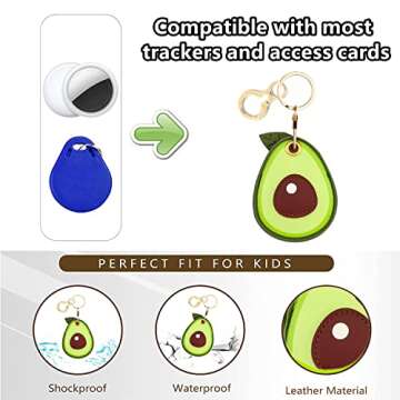 Stylish AirTag Leather Keychain Holder – Protect & Track