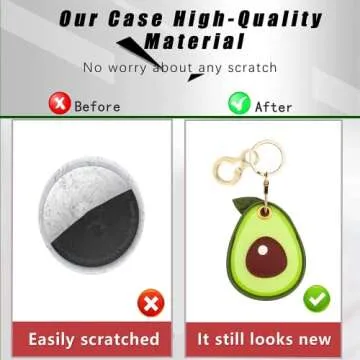 Stylish AirTag Leather Keychain Holder – Protect & Track