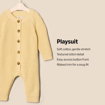 Amazon Essentials Unisex Baby Knit Playsuit - Stylish Comfort