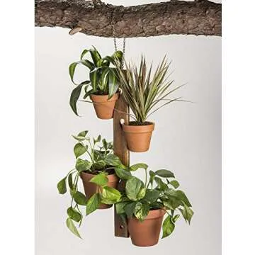 Kalmar Home Plant Holder – 6 Pot Hanging Set