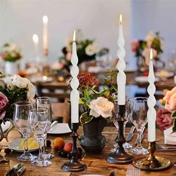 Gedengni Spiral Taper Candles Set of 2 - Elegant Decorative Candles