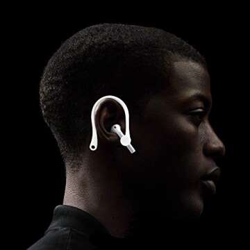 Ear Hooks Compatible with Apple AirPods Pro 2, Pro, 3, 2 and 1, ICARERSPACE AirPods Ear Hooks for Ru...