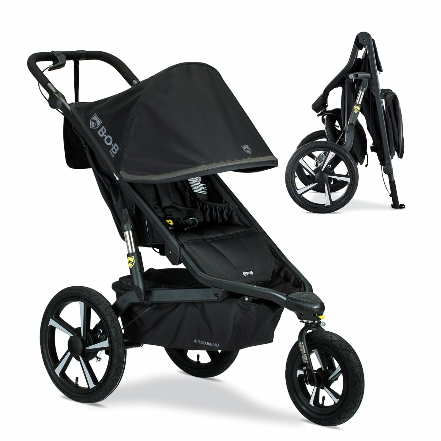 BOB Alterrain Pro Jogging Stroller - Black Comfort & Performance