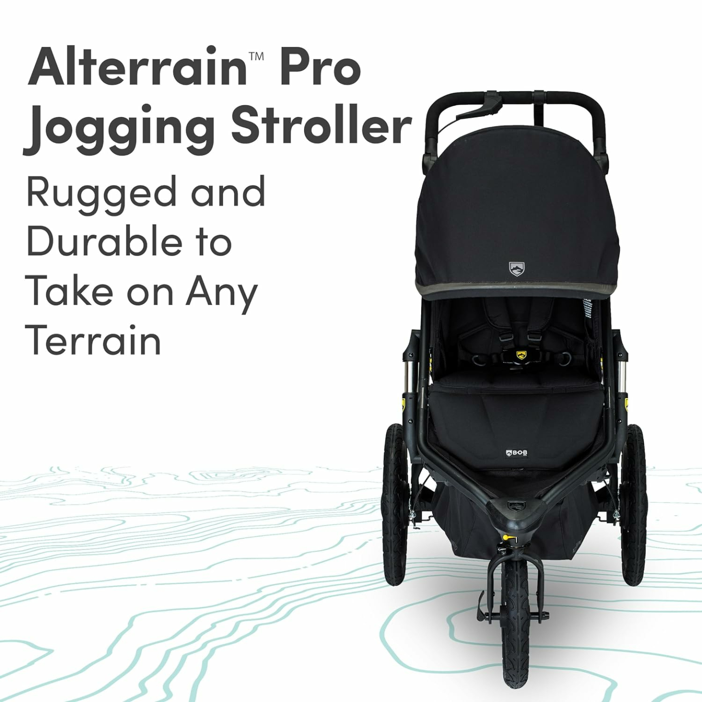 BOB Alterrain Pro Jogging Stroller - Black Comfort & Performance