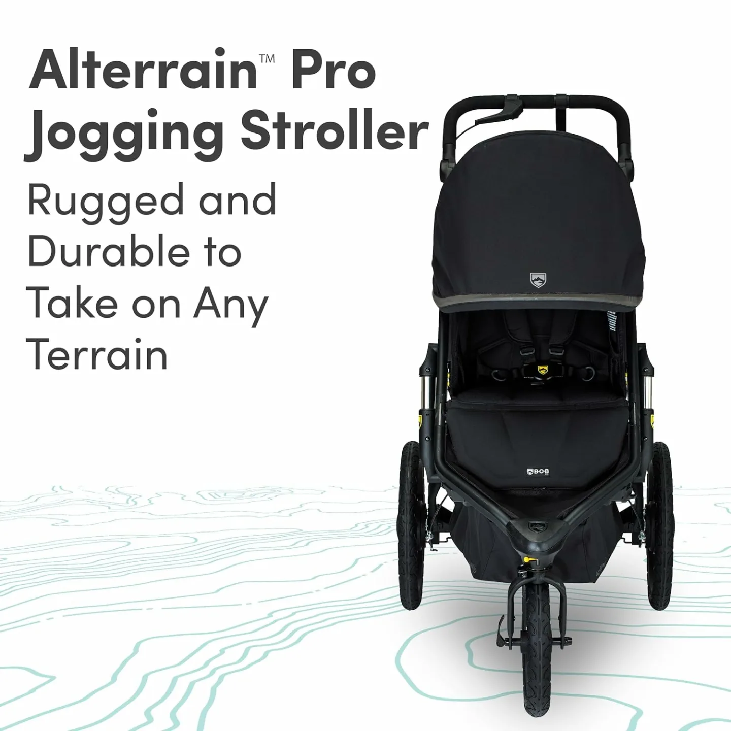 BOB Alterrain Pro Jogging Stroller - Black Comfort & Performance