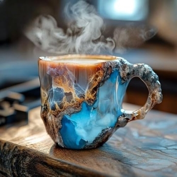 Multi-Colored Mineral Crystal Coffee Mugs – Elegant Gifts for Home & Office