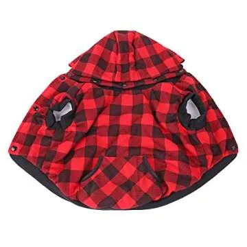 PAWZ Road Plaid Dog Hoodie for Winter Warmth