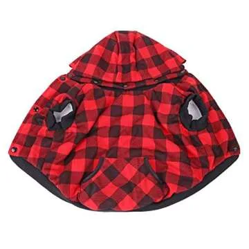 PAWZ Road Plaid Dog Hoodie for Winter Warmth