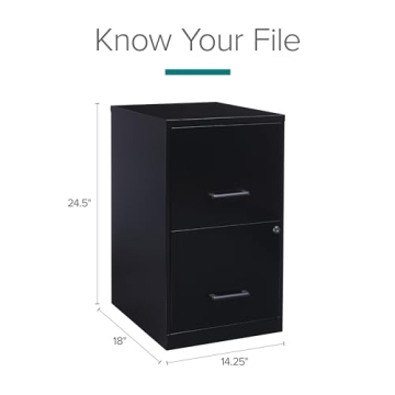 Lorell 14341 Vertical File Cabinet, Compact and Stylish