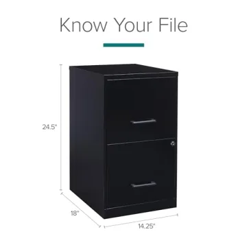 Lorell 14341 Vertical File Cabinet, Compact and Stylish