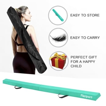 FBSPORT 8ft Balance Beam for Kids Training and Practice