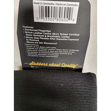 Men's Goat Skin Leather Palm Work Gloves, Water-Resistant HydraHyde, Medium (Wells Lamont 3227) (Extra Large)