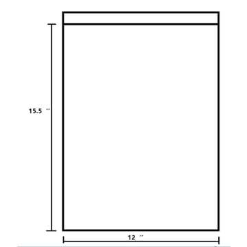 Poly Mailers 12X15.5 Inch White 100 Pack Shipping Bags #5 Strong Mailing Envelopes for Small Busines...