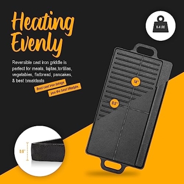 Versatile Cast Iron Griddle Set for Perfect Cooking