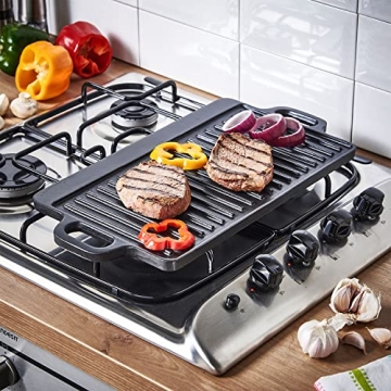 Versatile Cast Iron Griddle Set for Perfect Cooking