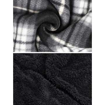 Facitisu Men's Winter Zip Up Hoodie Sherpa Fleece Sweatshirt Warm Thick heavyweight Coats