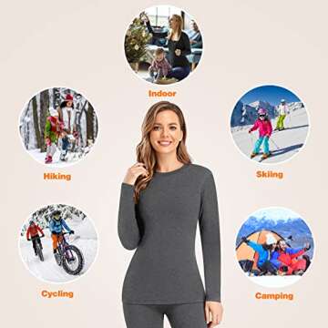 SIMIYA Winter Thermal Base Layer Set for Women