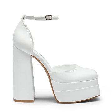 Trendy DREAM PAIRS Chunky Platform Heels for Women