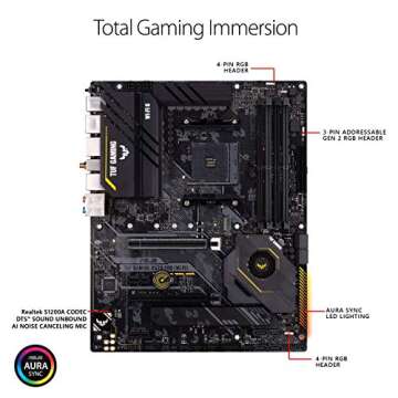 ASUS TUF Gaming X570-PRO (WiFi 6) AM4 Zen 3 Ryzen 5000 & 3rd Gen Ryzen ATX Motherboard (PCIe 4.0, 2.5Gb LAN, BIOS Flashback, HDMI 2.1, USB 3.2 Gen 2