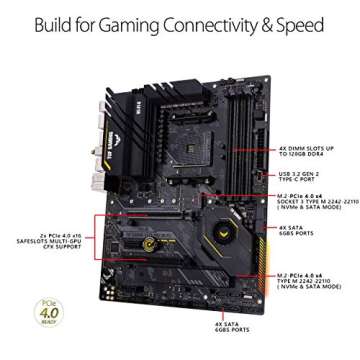 ASUS TUF Gaming X570-PRO (WiFi 6) AM4 Zen 3 Ryzen 5000 & 3rd Gen Ryzen ATX Motherboard (PCIe 4.0, 2.5Gb LAN, BIOS Flashback, HDMI 2.1, USB 3.2 Gen 2