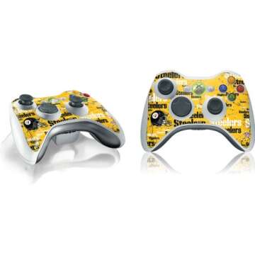 Skinit Decal Gaming Skin Compatible with Xbox 360 Wireless Controller - Officially Licensed NFL Pitt...