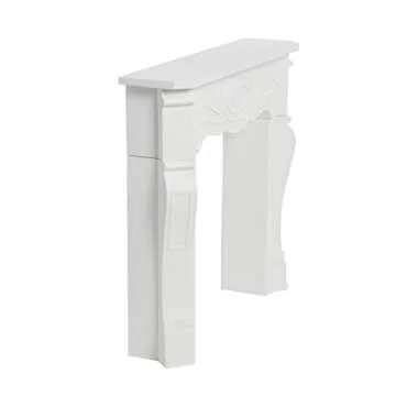 Creative Co-Op Victorian Fireplace Mantel, White