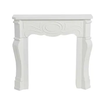 Creative Co-Op Victorian Fireplace Mantel, White