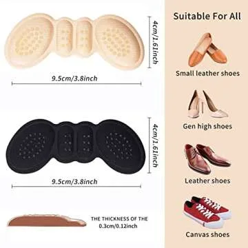 Heel Pads for Shoes, That are Too Big Heel Grips for Womens Shoes(4Pairs), Heel Inserts for Shoes Anti-Slip Heel Grips Liner Cushions Inserts for Women Men Shoe Heel Inserts Prevent Rubbing Blisters