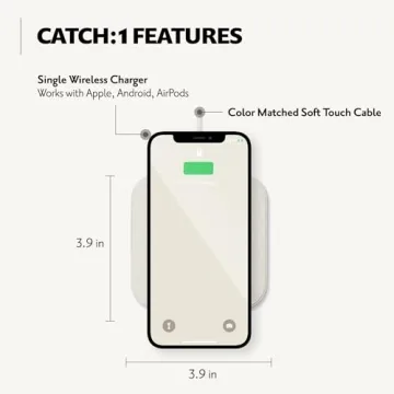 Stylish COURANT Catch:1 Wireless Charging Pad - Qi-Certified