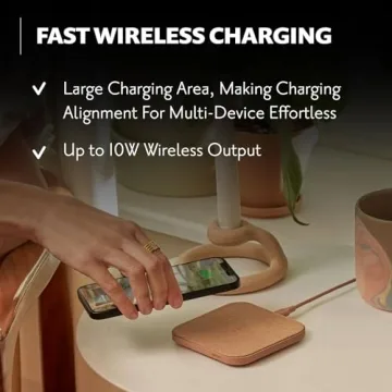 Stylish COURANT Catch:1 Wireless Charging Pad - Qi-Certified