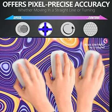 X-Raypad Aqua Control Plus ROB Gaming Mouse Pad, Ultra-High Precision Mouse Pad with Perfect Speed and Control Capability, Consistent X and Y Glide, Designed for Fps Players with Low DPI Requirements