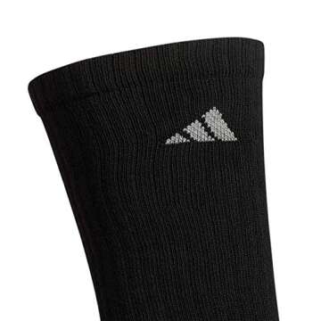 adidas Men's Athletic Cushioned Crew Socks with Arch Support