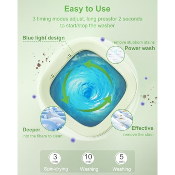 16L Portable Washing Machine for Small Delicates