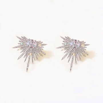 Stunning Star-Shaped Rhinestone Earrings for Special Occasions