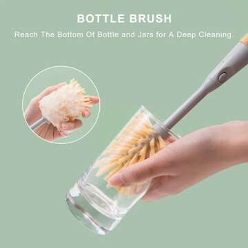 SetSail 4-in-1 Kitchen Dish Brush Set with Holder