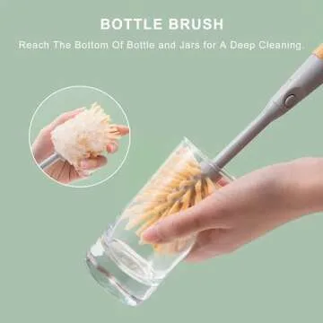SetSail 4-in-1 Kitchen Dish Brush Set with Holder